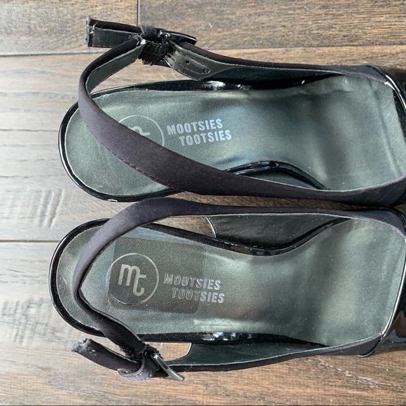 Mootsies Tootsies Size 8 Black 3 Inch High Heels - Picture 9 of 12